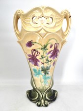 Grand vase ancien en barbotine