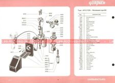 MOTOBECANE Mobylette Type BG Fiche Carburateur GURTNER AR 8,7-525 - 10/1972