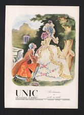 Publicité  1943 chaussures UNIC Romans Fenestrier  drome dessin Mercey noblesse