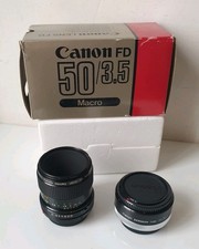 objectif canon fd 50 mm f 3.5 macro tube fd 25 camera lens objektiv objetivo