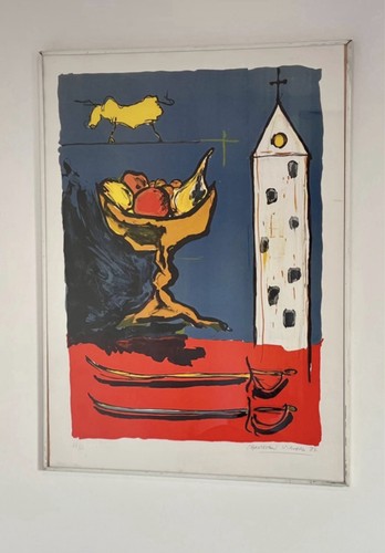 Lithographie originale couleur - lithographie,