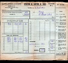 SAINT-FLORENT-sur-CHER (18) Sté d'OXYGENE ACETYLENE / soudures "BAUDIN" en 1950