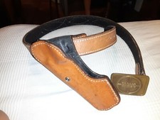 Ceinture en cuir sur mesure (taille 34-40) avec étui à tirage rapide pour revolver 6 pouces