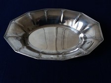 CORBEILLE A PAIN OU A FRUITS ART DECO EN METAL ARGENTE GALLIA