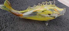 MURANO Poisson en verre soufflé multicolore Vintage 