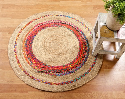 Handmade rond vintage tressé - rond,
