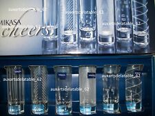 Cristal d'Arques Mikasa Cheers coffret de 6 verres a vodka  taillé neuf