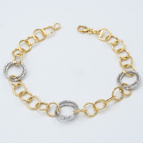 Bracelet femme jaune et - or,