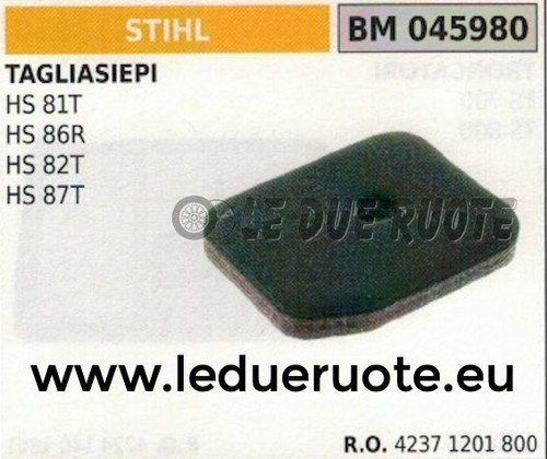 42371201800 éponge filtre air - 42371201800,