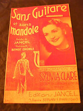 Partition Sans Guitare et sans Mandole Enghels Sylvia Claire"