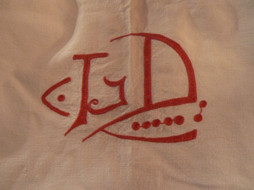 Ancien drap coton - drap, en