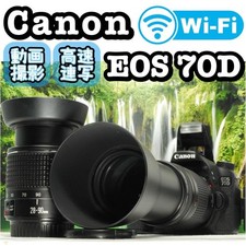 Appareil photo Canon EOS 70D avec objectifs 28-90 mm et 75-300 mm excellent état
