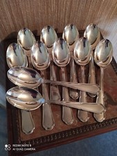 11 Cuillères de Table Manches Violonnés Orfèvre François Frionnet