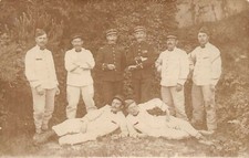 CPA 1905-1910 – Officiers et soldats français en tenue d’été