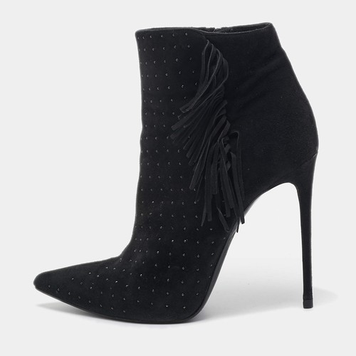 Bottines lacets cloutées - à,