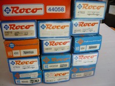 Roco lot de boites vides dans l'état , wagons et voitures   ech ho 