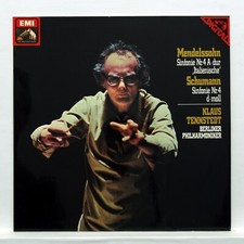 KLAUS TENNSTEDT - MENDELSSOHN & SCHUMANN symphonies no.4 EMI digital LP MINT !