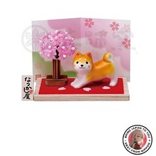 Nouveau four Yakushi Warakuzukushi Dog Day Shiba Inu Cherry Blossoms [9661]