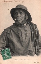 CARTE POSTALE - PECHEUR DES COTES NORMRANDES - COTE  D'ARMOR 22