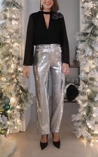 Pantalon Droit En Sequins