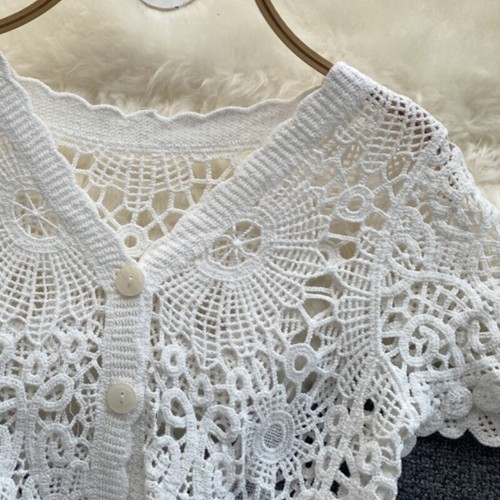 Femme crochet boléro cardigan - crochet,