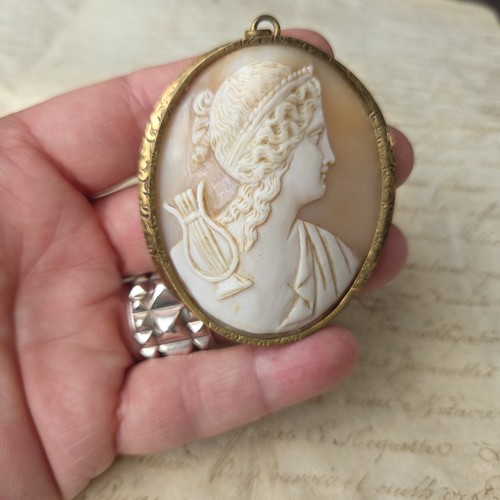 Grand camee ancien - camee, pendentif