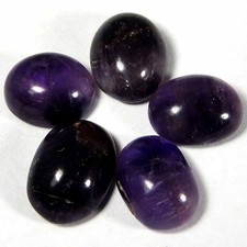 56,00 cts 100 % agate d'améthyste bleue naturelle cabochon ovale pierre...