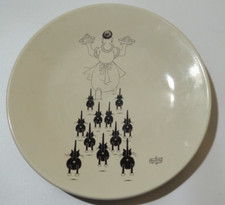 Belle grande Assiette  Les Chats de Dubout Edition Clouet 1998