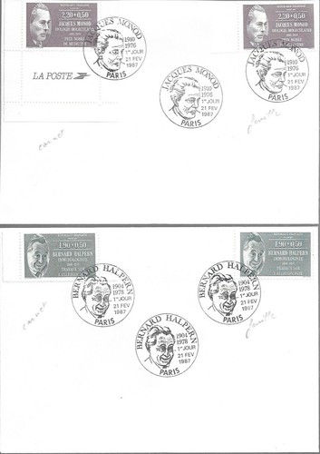 2454 fdc enveloppes 1er - 6,