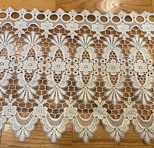 Lace macrame curtain medallion - lace,