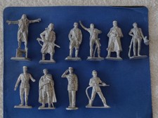 LOT DE 10 figurines historiques en plomb à peindre, thème Militaire