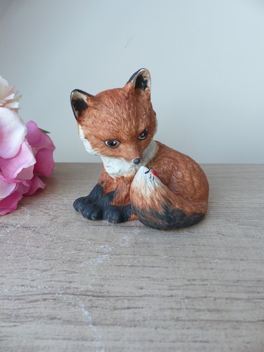 Figurine renard roux - roux, en