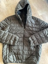 SUPERBE BLOUSON DOUDOUNE LÉGER HOMME TAILLE L, IDÉAL RANDONNÉE, KAKI & NOIR