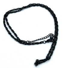 Noir Double Chaîne D'Ancre en