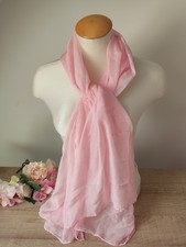 Grand foulard léger rose