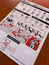 Jetstar Asia A320 safety card