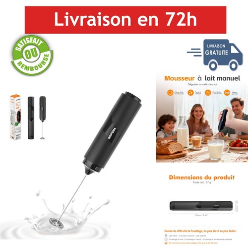 Mousseur lait électrique - mousseur, à