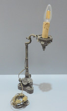 -PIED LAMPE de SANCTUAIRE LAMPE à HUILE EMPIRE BRONZE électrifiée JUS GRENIER  D