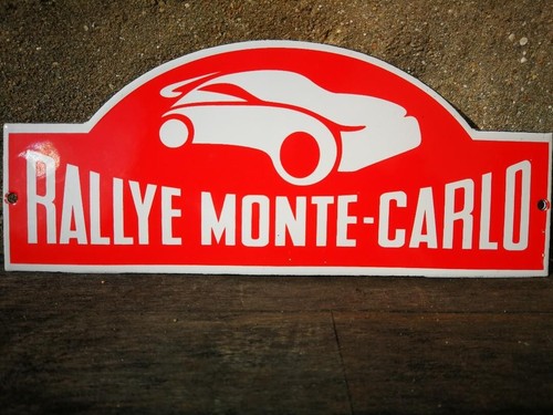 Plaque émaillée rallye monte - plaque,