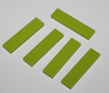5 x Lego Lime Tile 1x4 ref