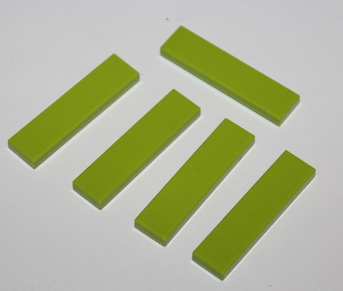 Lego lime tile 1x4 - tile,
