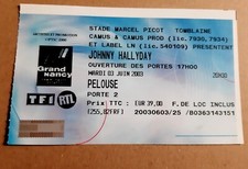ticket billet stub used place