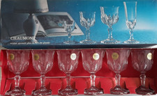 Cristal d'Arques 6 verres a vin blanc ou a porto Modèle Chaumont neuf