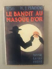 Roman policier Baudiniere - Le bandit au masque d'or - 1934 - TBE Avec jaquette