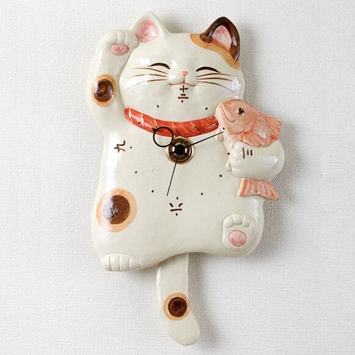 Pendule murale chat - , chanceux