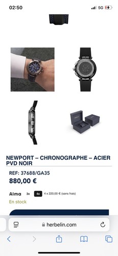 Montre michel herbelin homme - michel,