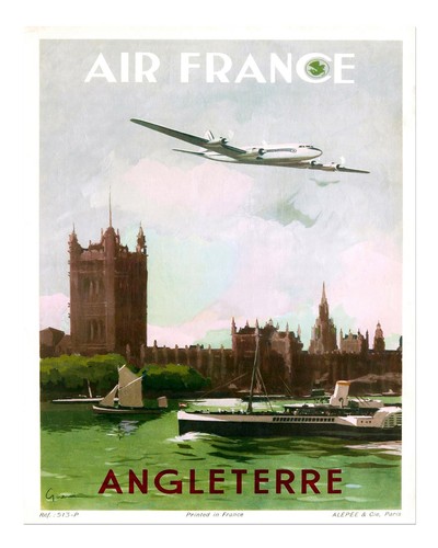 Affiche voyage vintage - vintage, air