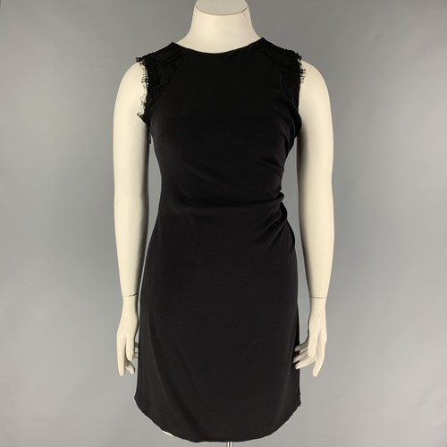 Robe tunique noire viscose - noire, en