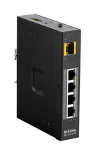 D-Link DIS-100G-5PSW Switch Industriel 4 ports Gigabit PoE + 1 SFP