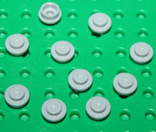 10 x Lego MdStone Plate Round